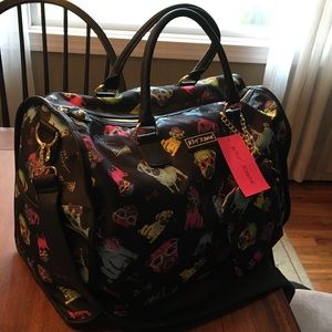 Betsey Johnson overnight pug bag